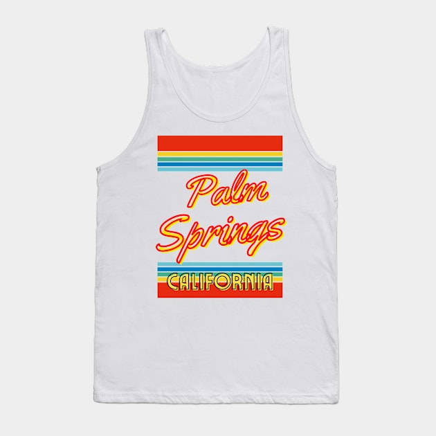 Sunny Palm Springs, California! Tank Top by TJWDraws